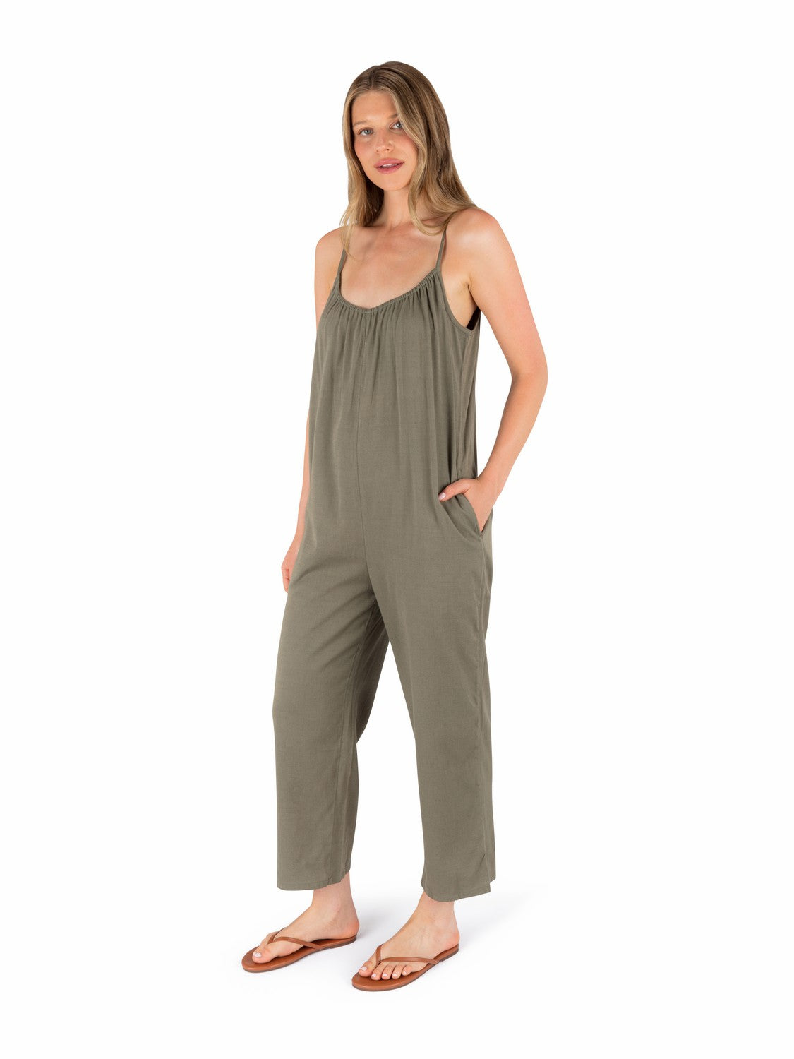 New Heights Jumpsuit Olive Grove - Hurley