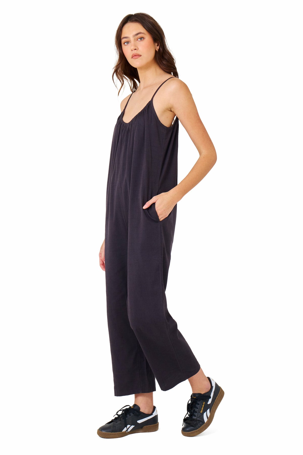 New Heights Jumpsuit Off Black - Hurley