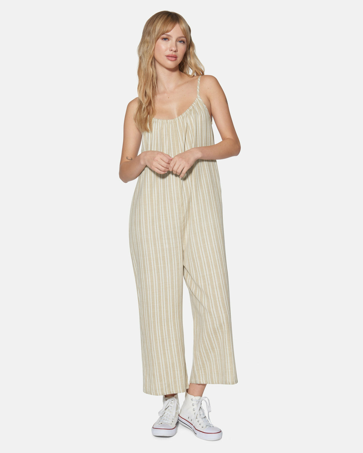 New Heights Jumpsuit Tan - Hurley