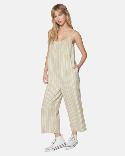New Heights Jumpsuit Tan - Hurley