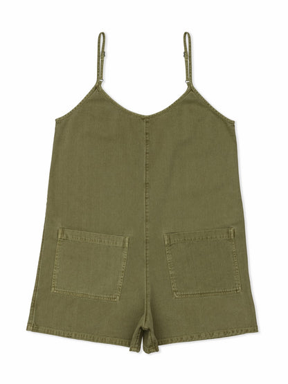 Wavy Days Romper Vintage Moss - Hurley