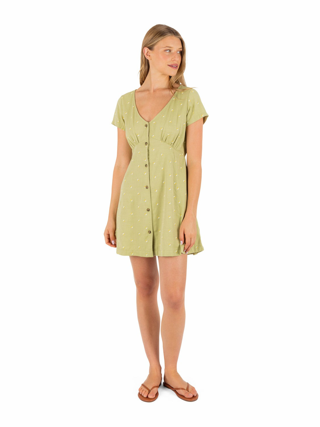Wavy Dot Dress Fern - Hurley
