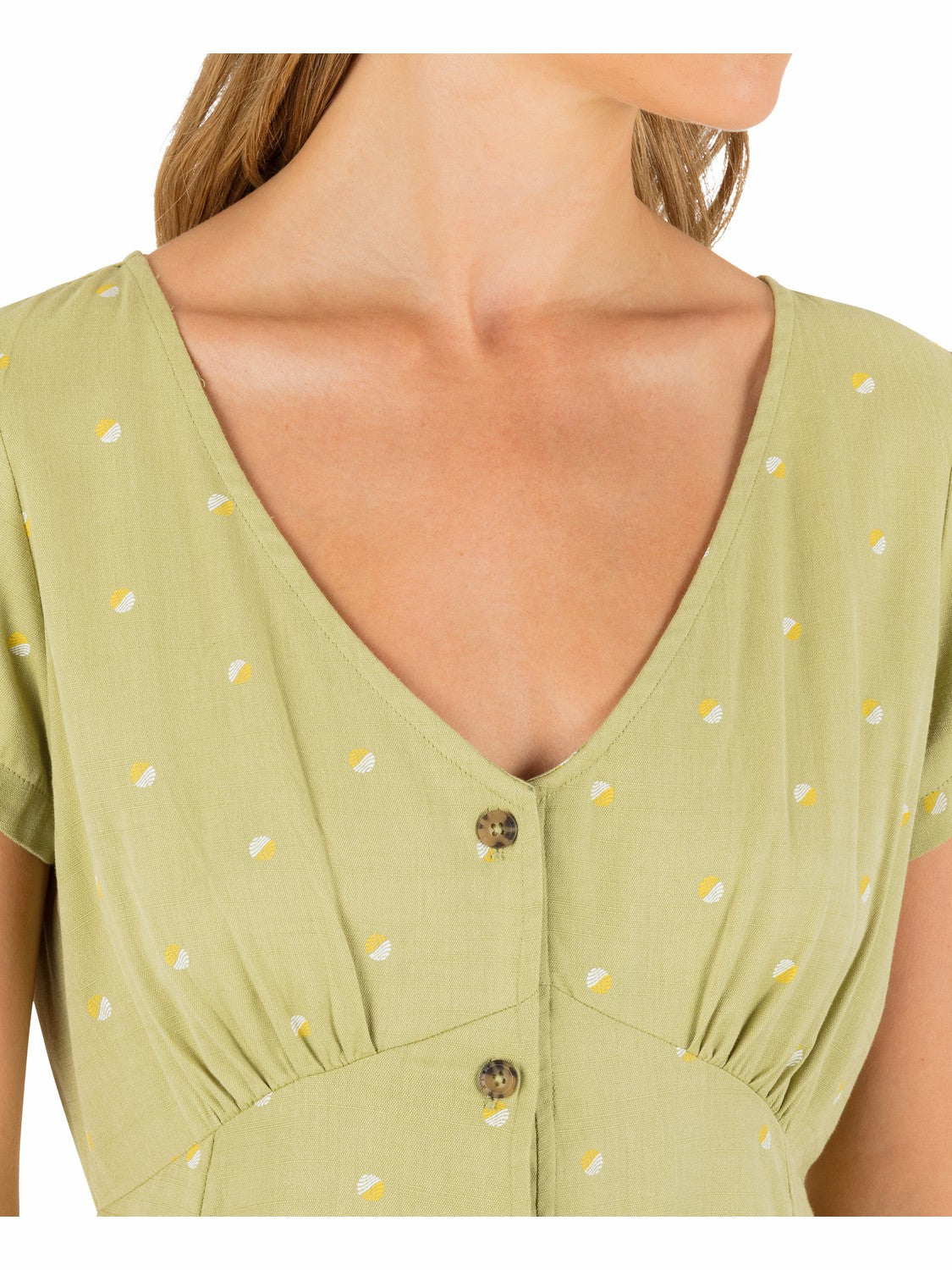 Wavy Dot Dress Fern - Hurley