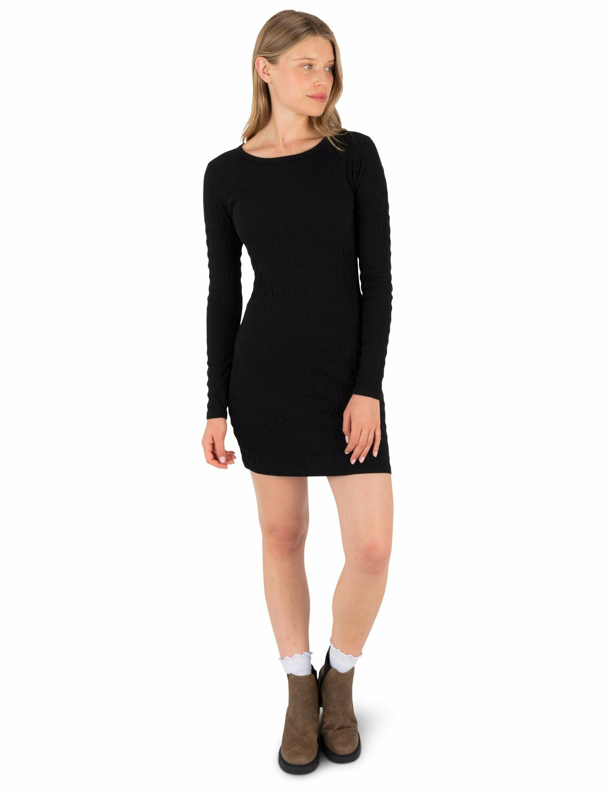 Whistler Long Sleeve Dress Black - Hurley