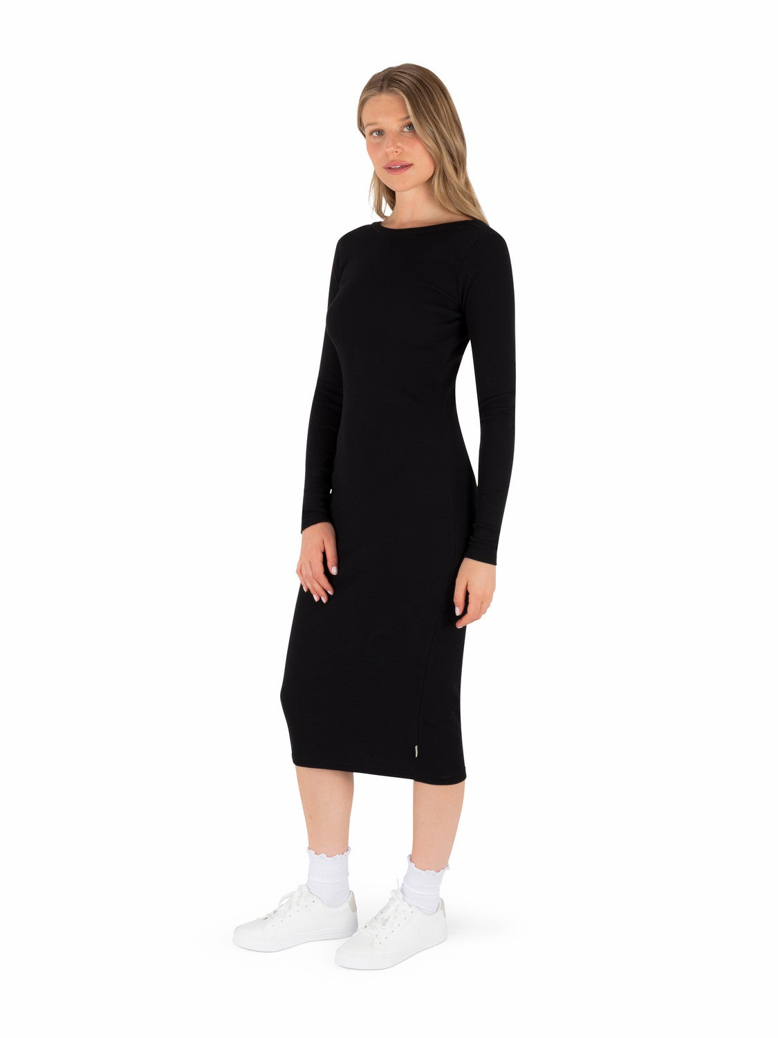 Just A Girl Long Sleeve Dress BLACK - Hurley