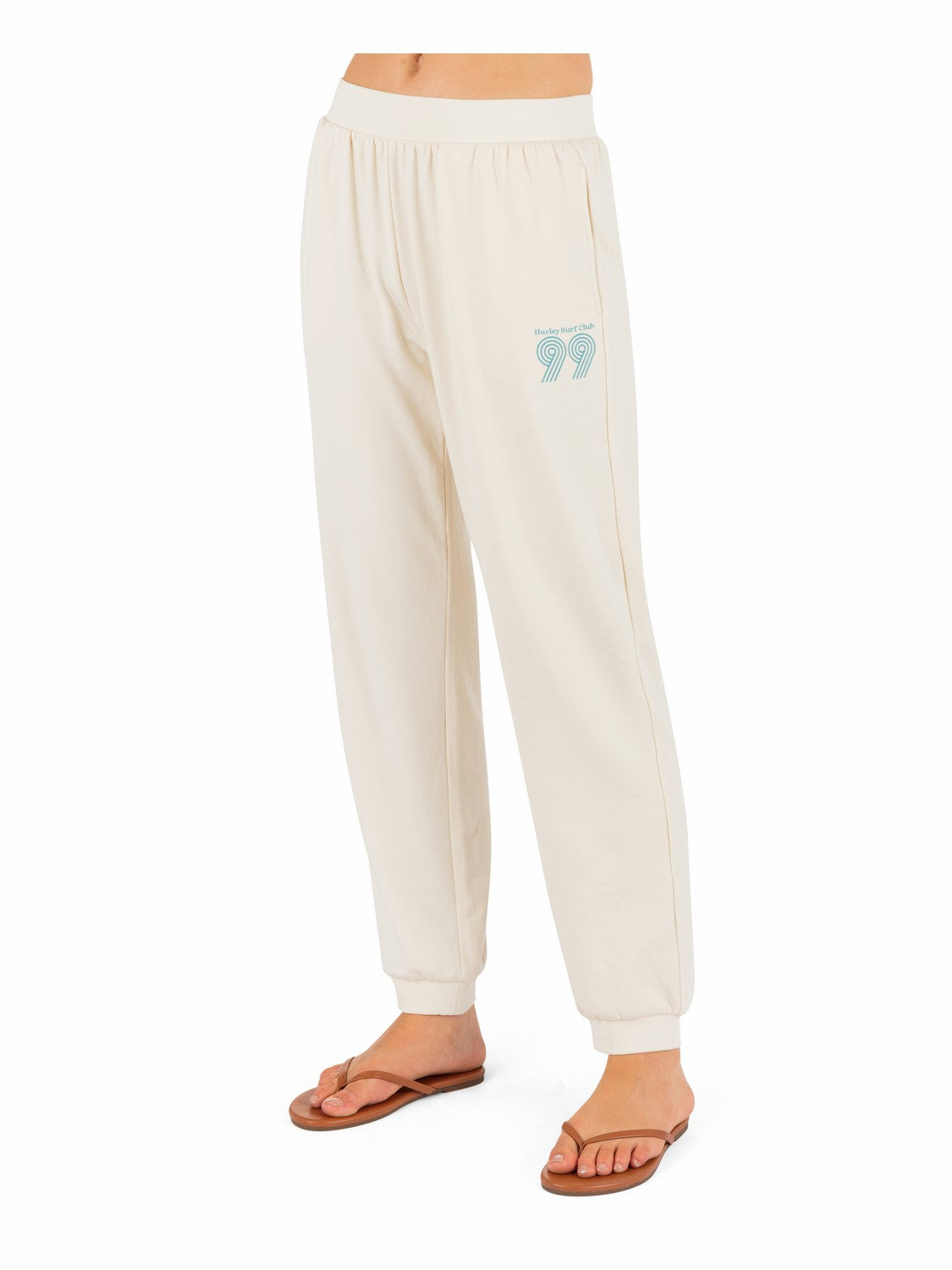 Rollers Crop Jogger Off White - Hurley