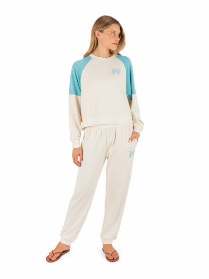 Rollers Crop Jogger Off White - Hurley