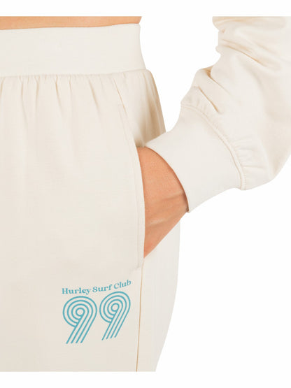 Rollers Crop Jogger Off White - Hurley
