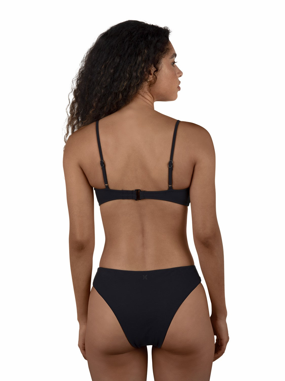 Max Solid Bralette Bikini Top Black - Hurley