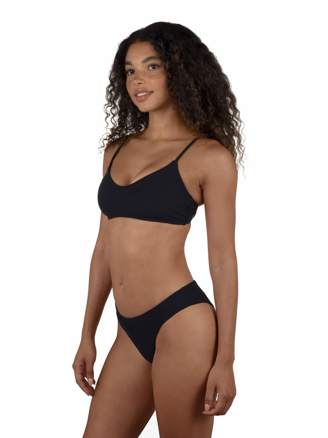 Max Solid Bralette Bikini Top Black - Hurley