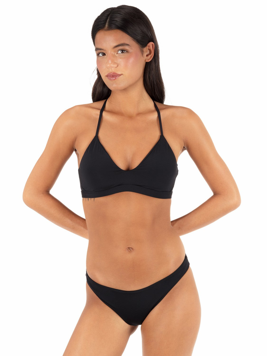 Solid Adjustable Bikini Top Black - Hurley