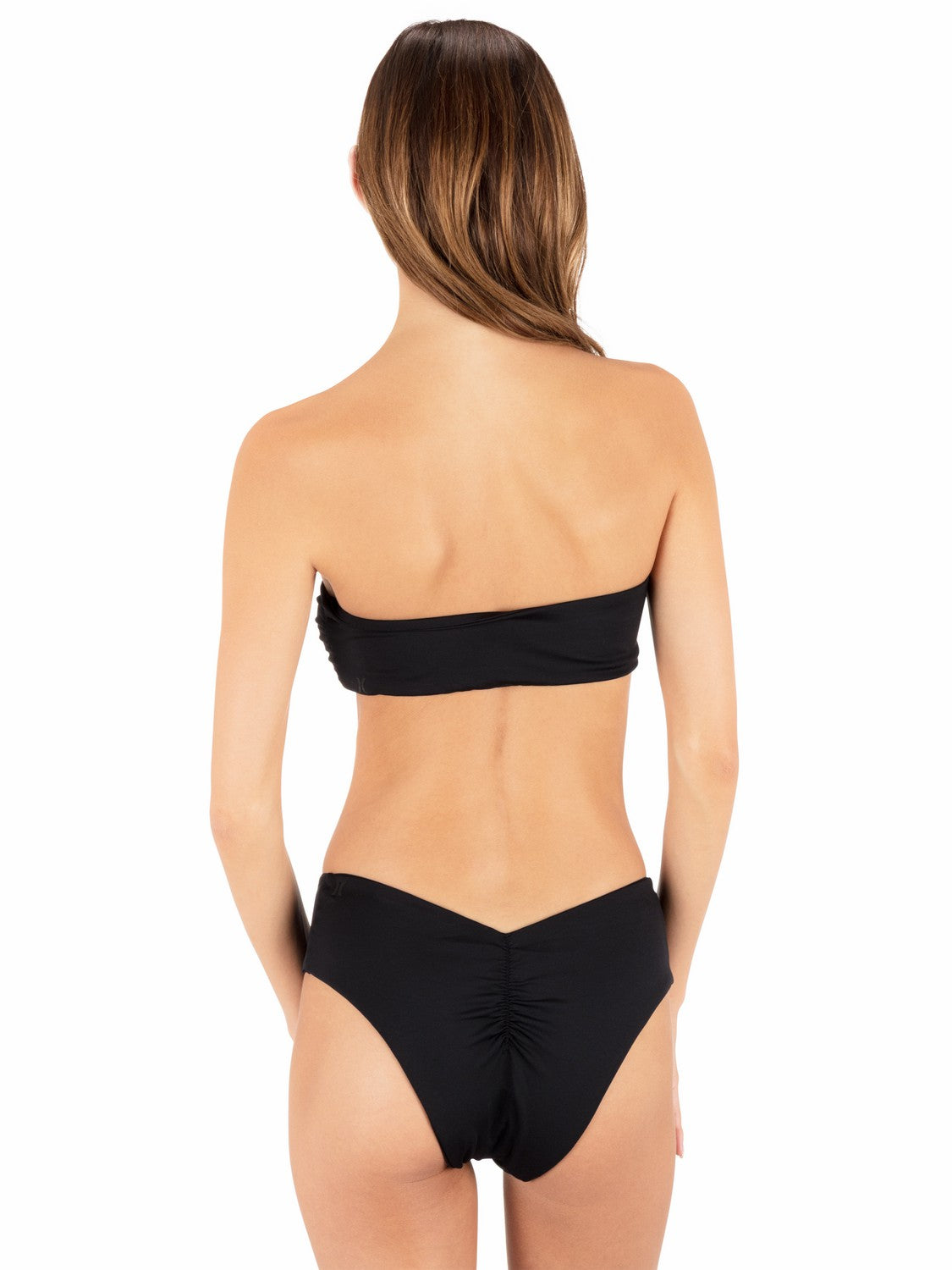 Solid V Moderate Hiphugger Bottom Black - Hurley