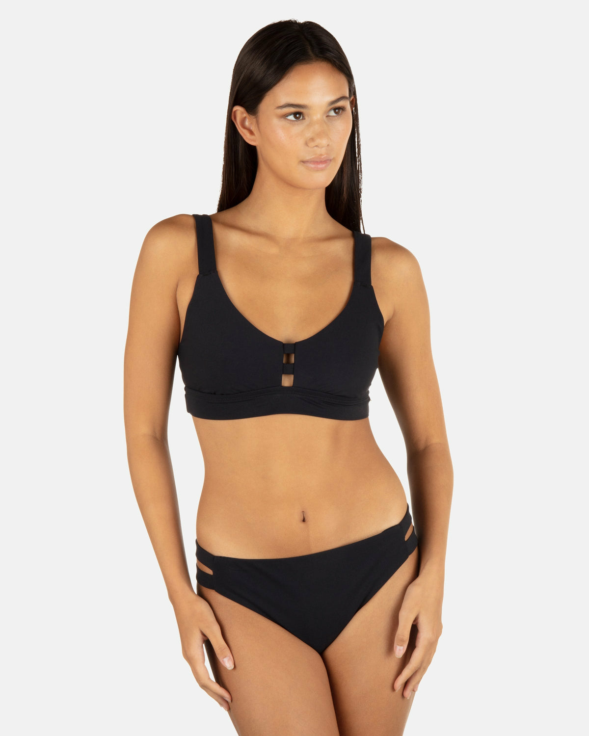 Max Solid Tab Scoop Top Black - Hurley
