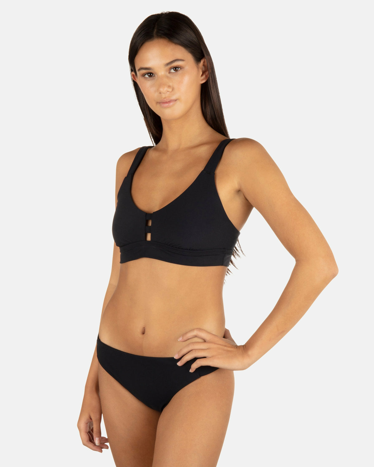 Max Solid Tab Scoop Top Black - Hurley