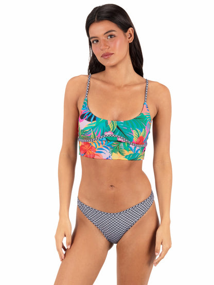 Reversible Pacific Night Moderate Scoop Bottom Tropical Geo - Hurley