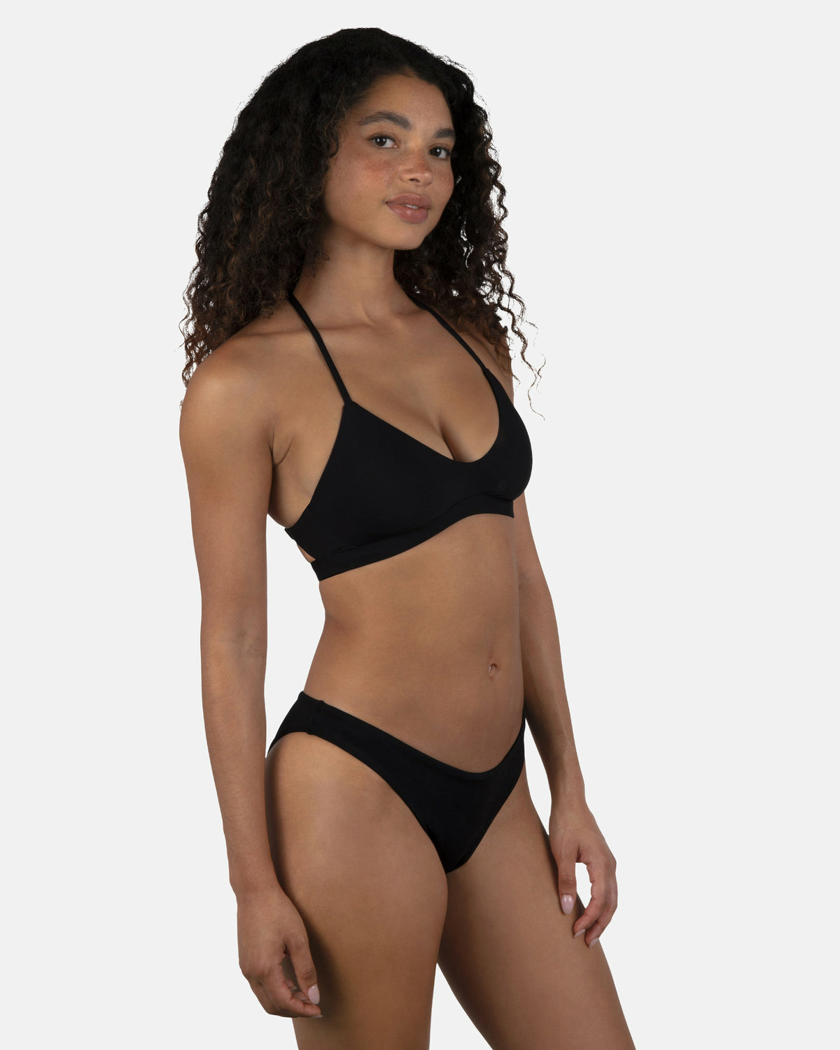 Solid Moderate Bikini Bottom Black - Hurley