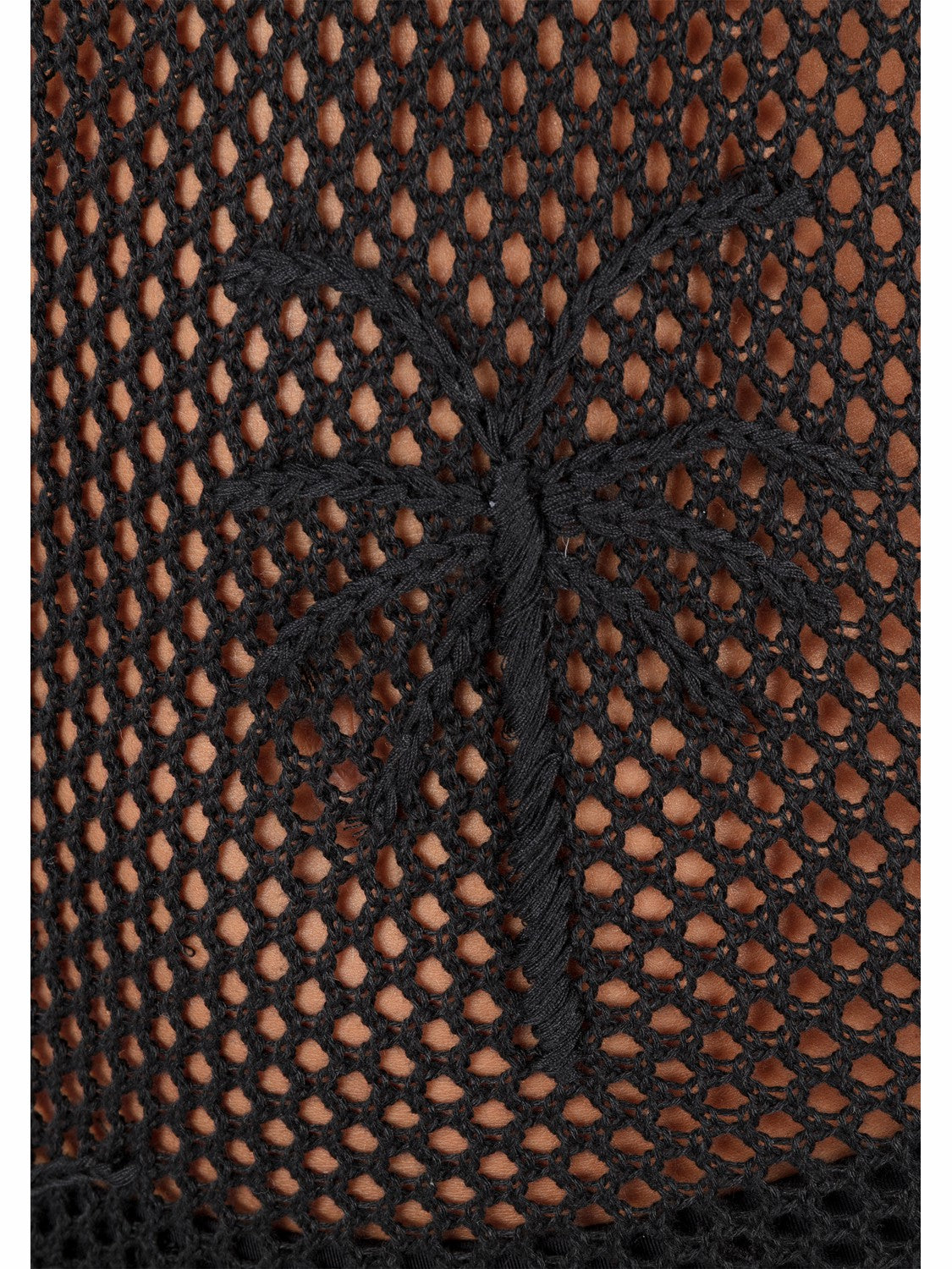 Embroidered Crochet Mini Dress Black - Hurley