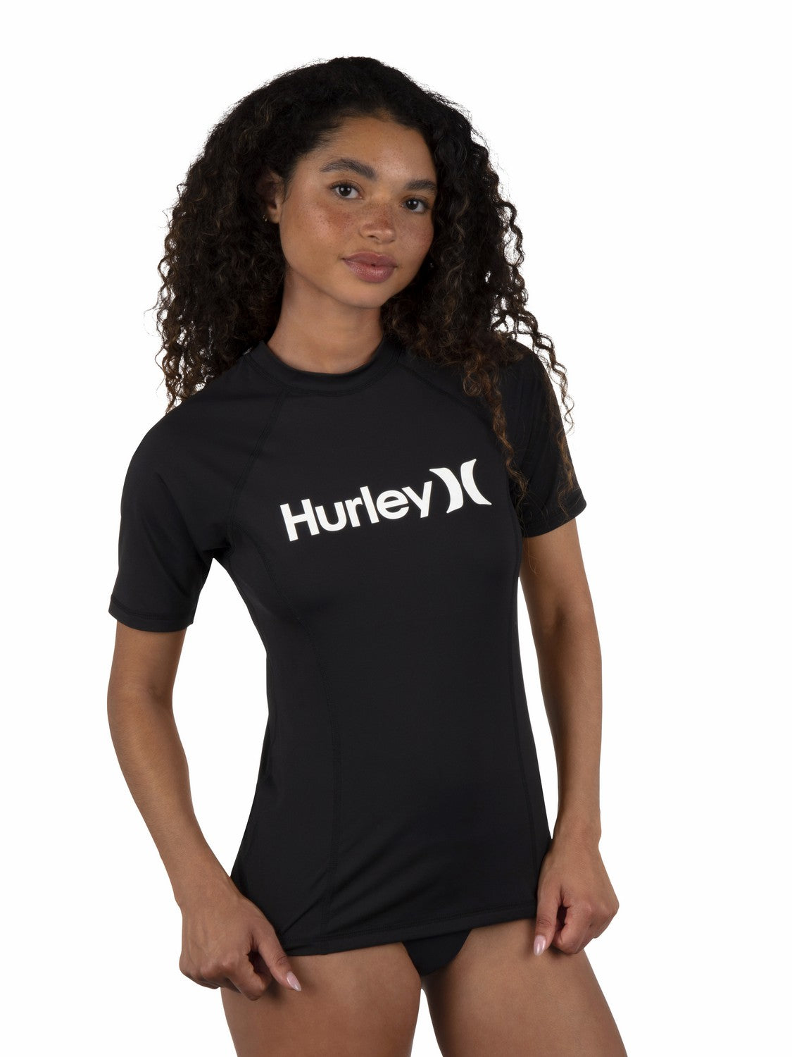 One & Only Short Sleeve Rashguard Black - Hurley