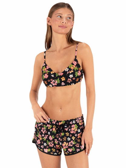 Hibiscus Dream Phantom 2.5" Boardshort Black Floral - Hurley