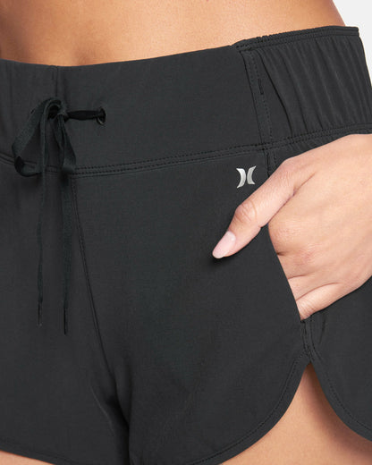 Aquas Solid 2.5" Boardshorts Black - Hurley