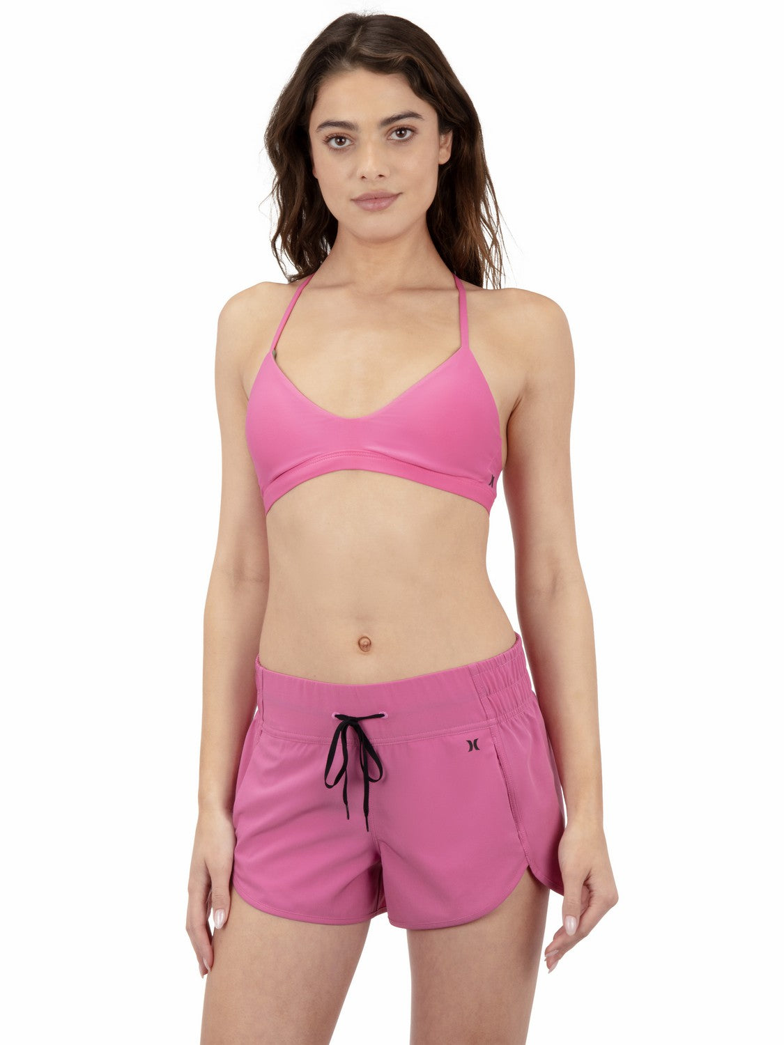Aquas Solid 2.5" Boardshort Pink Peony - Hurley