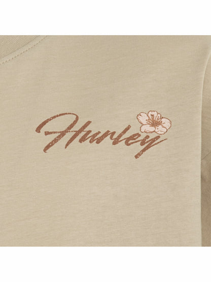 Girls' Oversized Graphic T-Shirt Playa Sand - Hurley