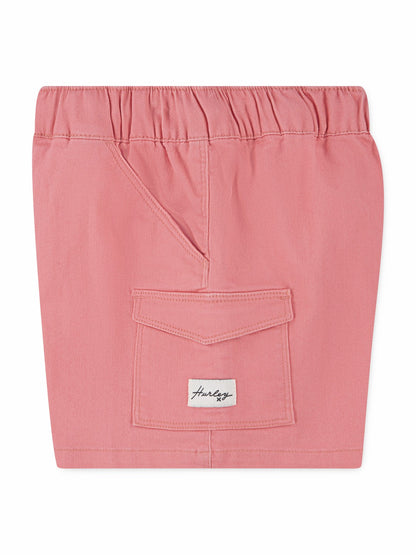 Girls' Pull On Woven Short Sunset Coral - Hurley