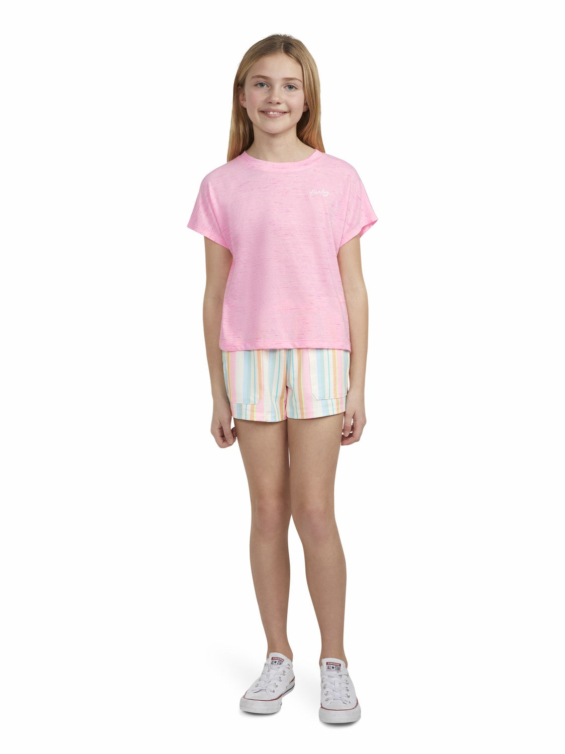 Girls' French Terry Short Pale Ivory / Multi - Hurley