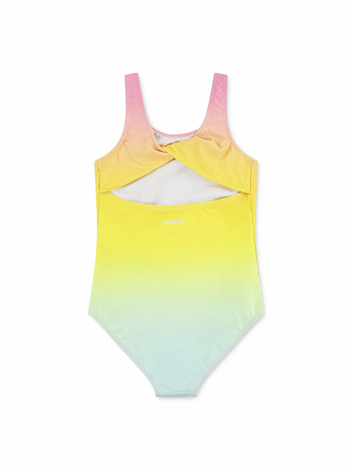 Girls' One Piece With Twist Back Pink Flamingo - Hurley