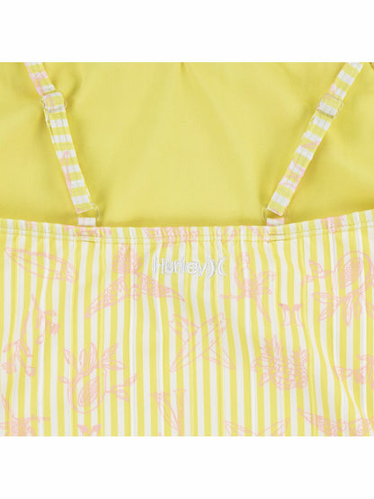 Girls' One Piece Swimsuit Lemon Sorbet - Hurley