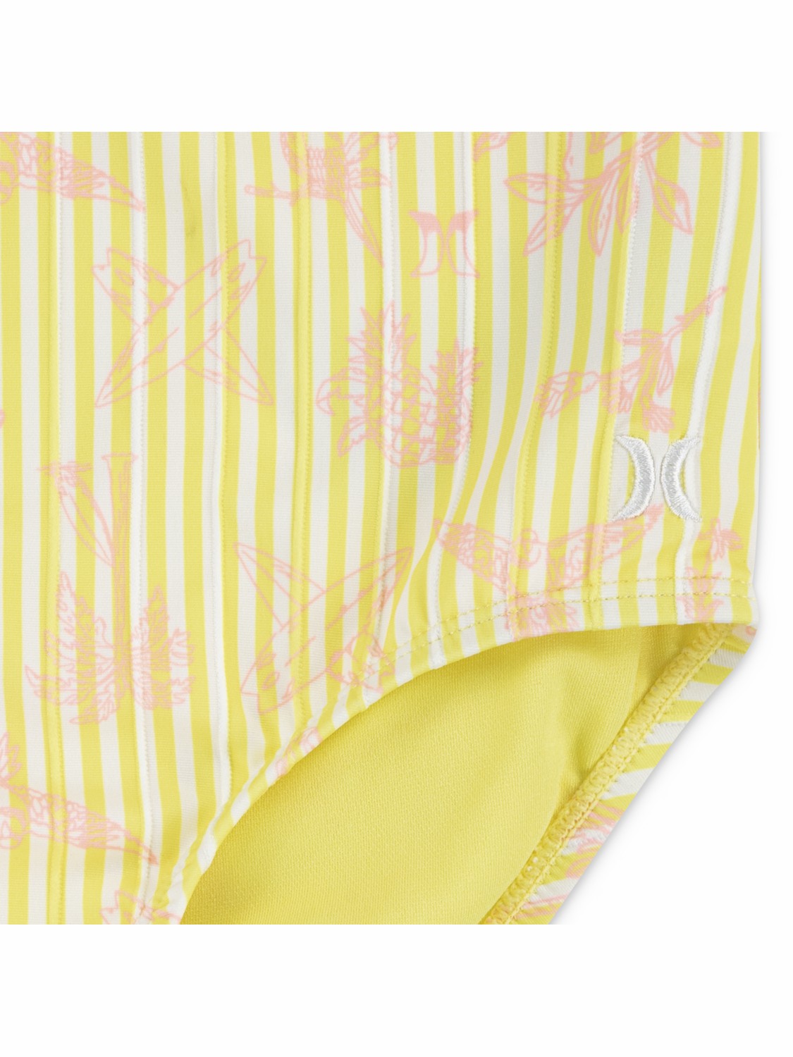 Girls' One Piece Swimsuit Lemon Sorbet - Hurley