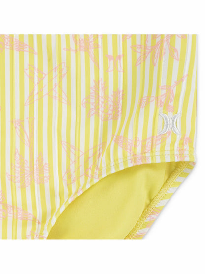 Girls' One Piece Swimsuit Lemon Sorbet - Hurley