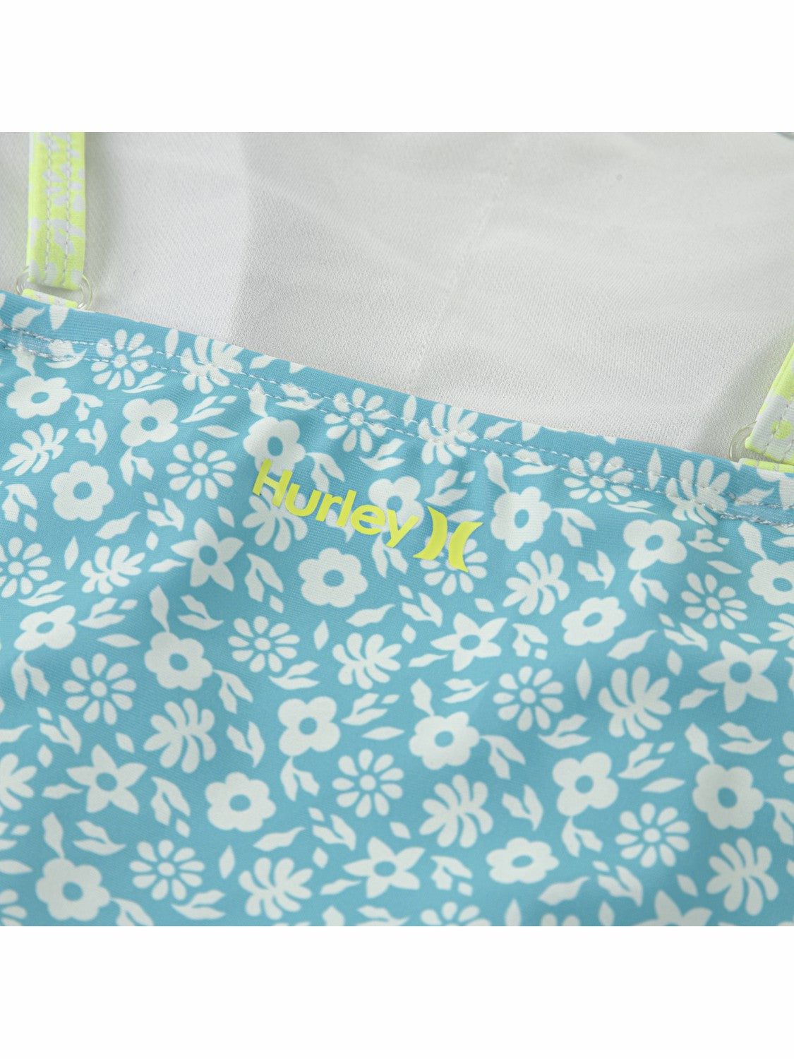 Girls' 2 Piece Tankini Swim Set Turquoise Waves / Cool Matcha - Hurley