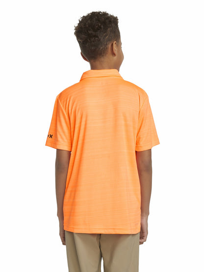 Boys' H2O-Dri Belmont Polo Bright Mango Heather - Hurley