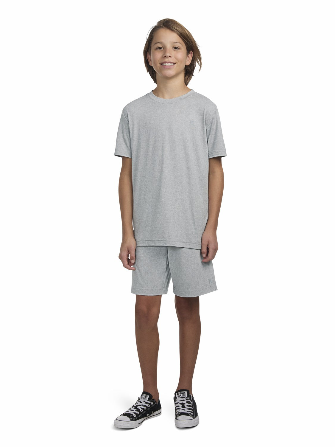 Boys' H2O-Dri Sunset Knit Short Dark Grey Heather - Hurley