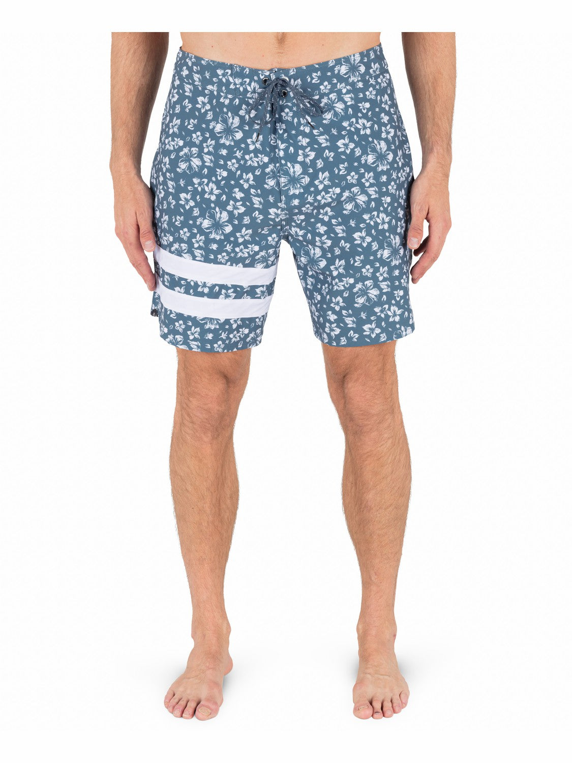 Phantom Eco Block Party 18" Boardshort Grey Teal - Hurley