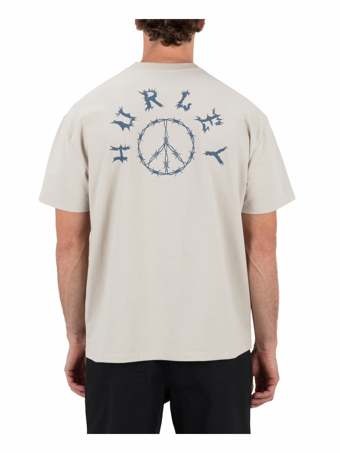 Hard Peace Short Sleeve Bone - Hurley