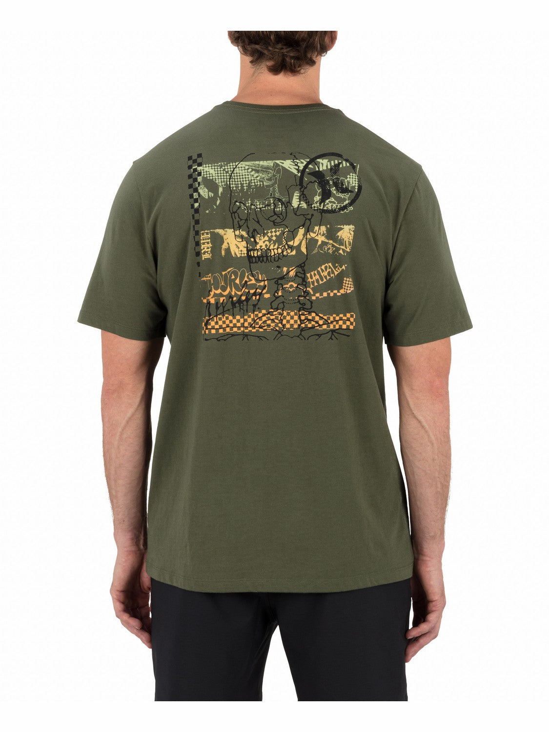 Crusty Short Sleeve Charcoal Fern - Hurley