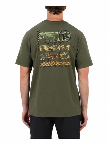 Crusty Short Sleeve Charcoal Fern - Hurley