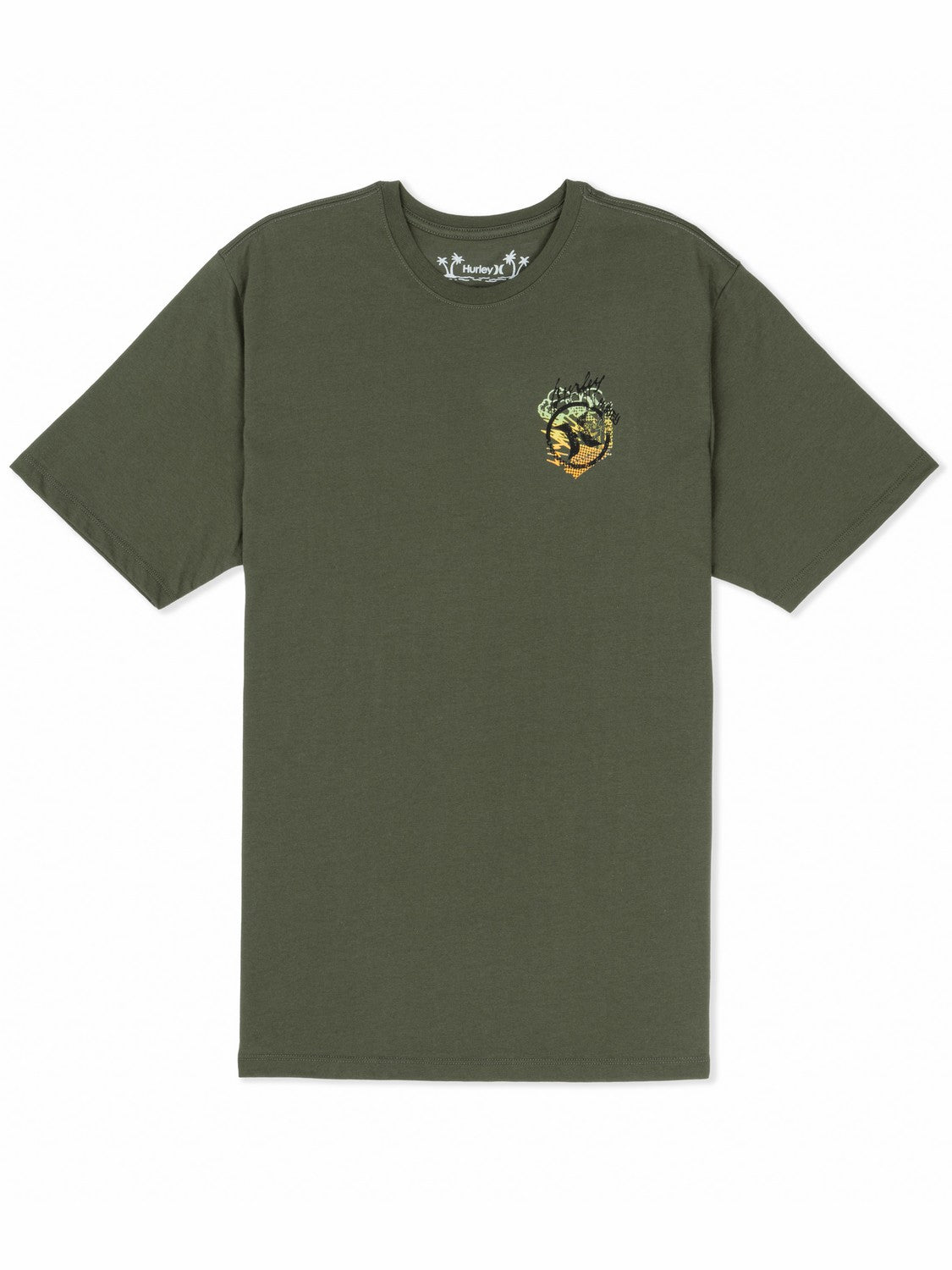 Crusty Short Sleeve Charcoal Fern - Hurley