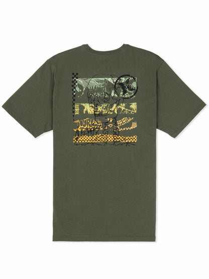 Crusty Short Sleeve Charcoal Fern - Hurley