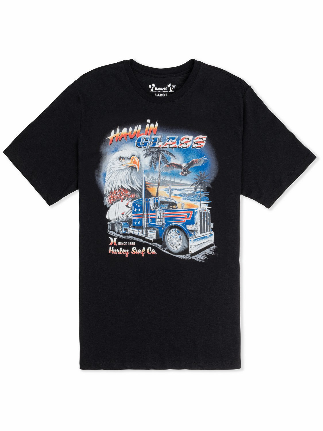 Haulin' Glass Short Sleeve BLACK - Hurley