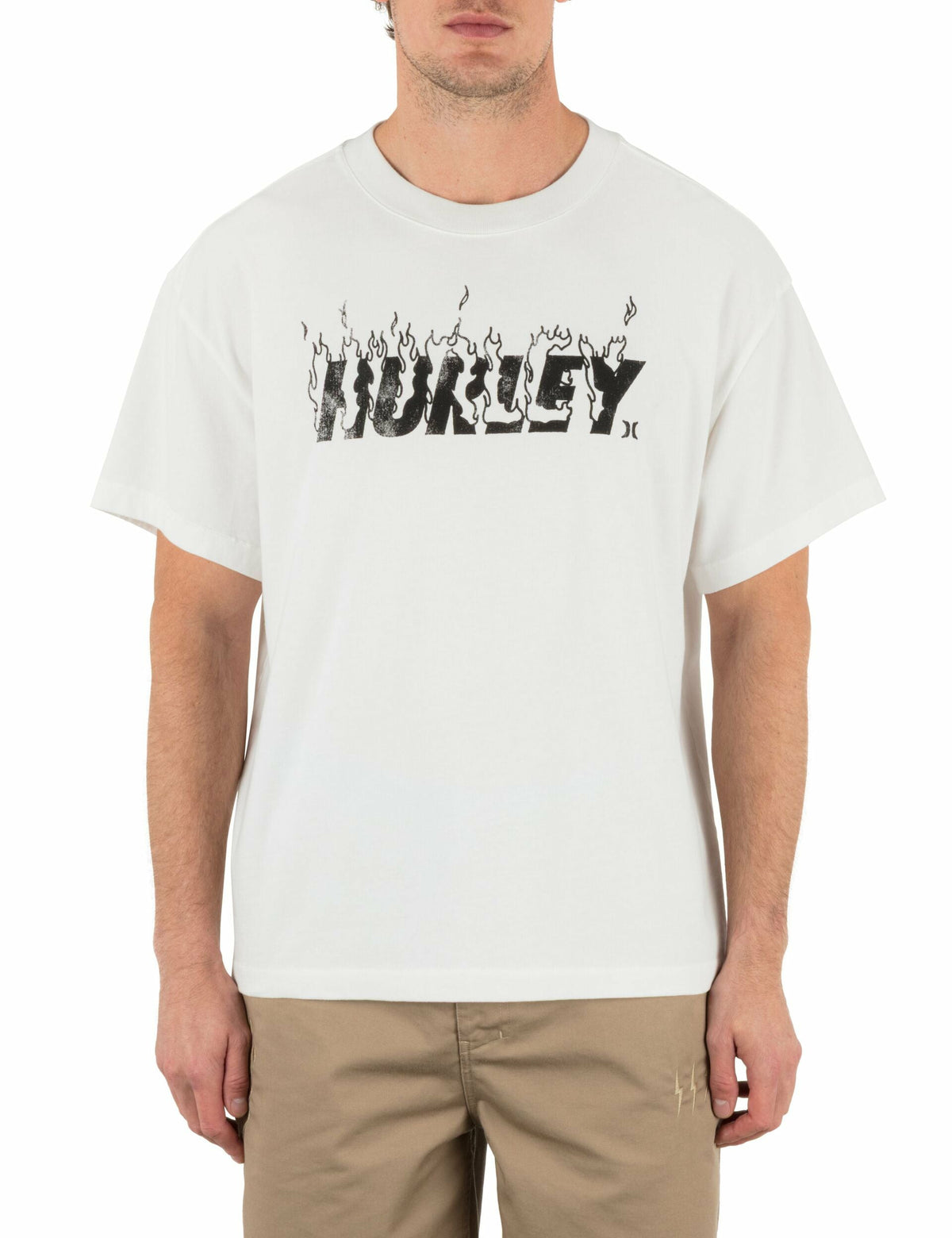Hurley x Travis Barker Hurley On Fire Short Sleeve Tee White - Hurley