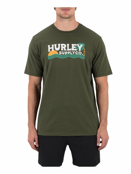 Wet Sand Short Sleeve Charcoal Fern - Hurley