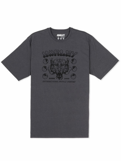 H2O Dri El Tigre No Se Short Sleeve Dark Stone Grey - Hurley