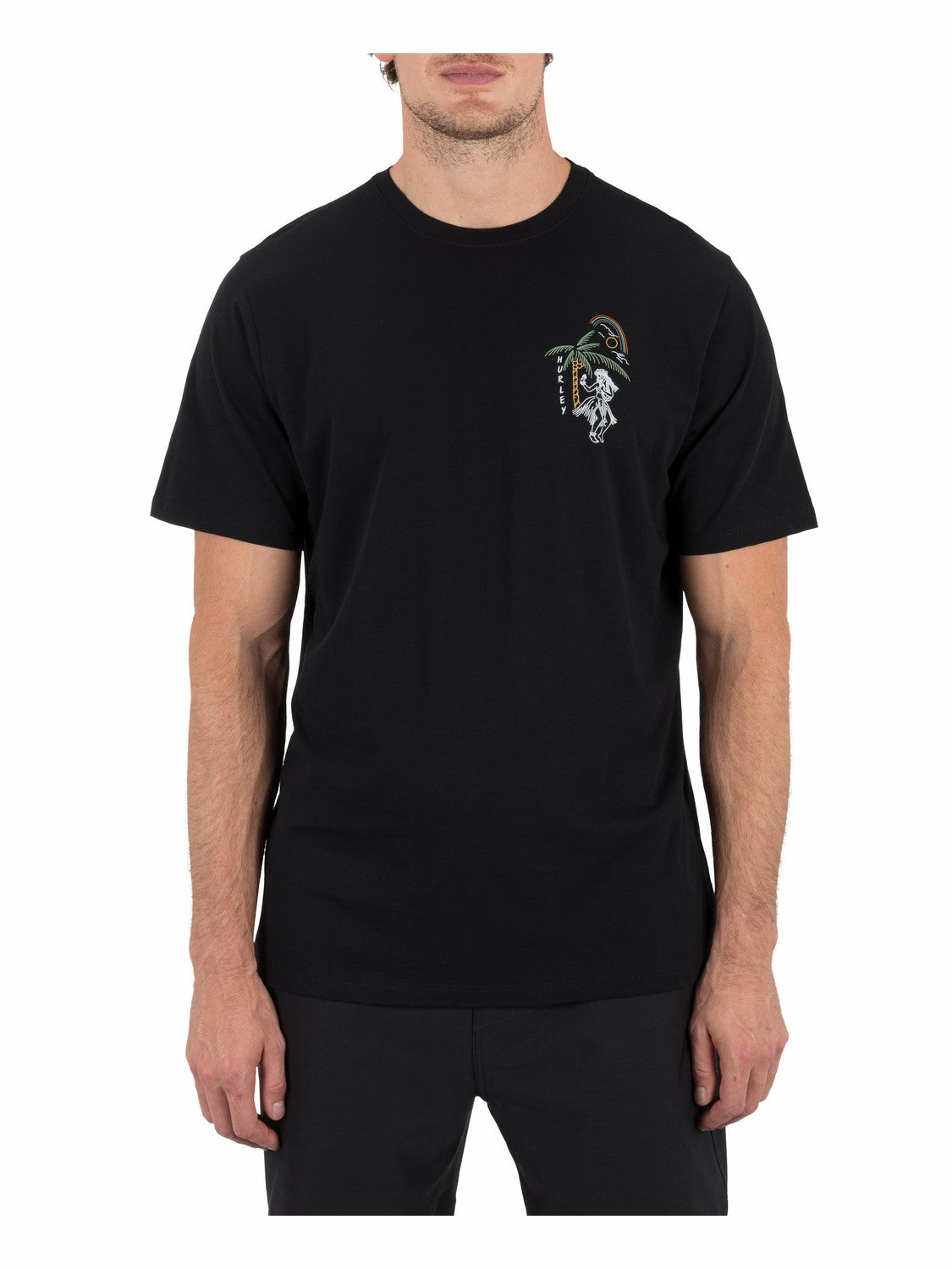 Hula In Paradise Short Sleeve Black - Hurley