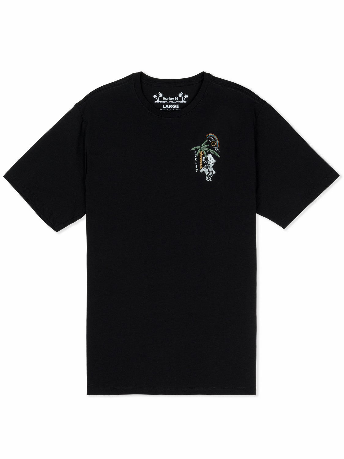 Hula In Paradise Short Sleeve Black - Hurley