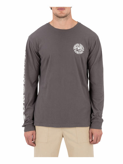 Skull Mandala Long Sleeve Ion Grey - Hurley
