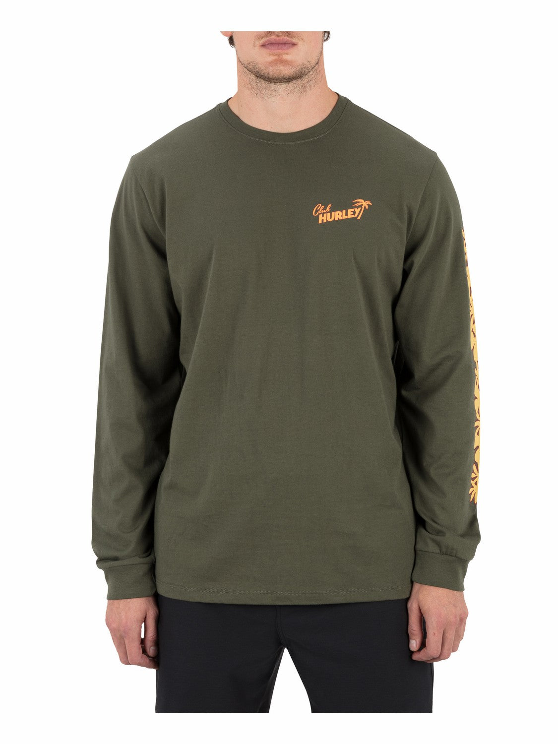 Chambord Long Sleeve Charcoal Fern - Hurley