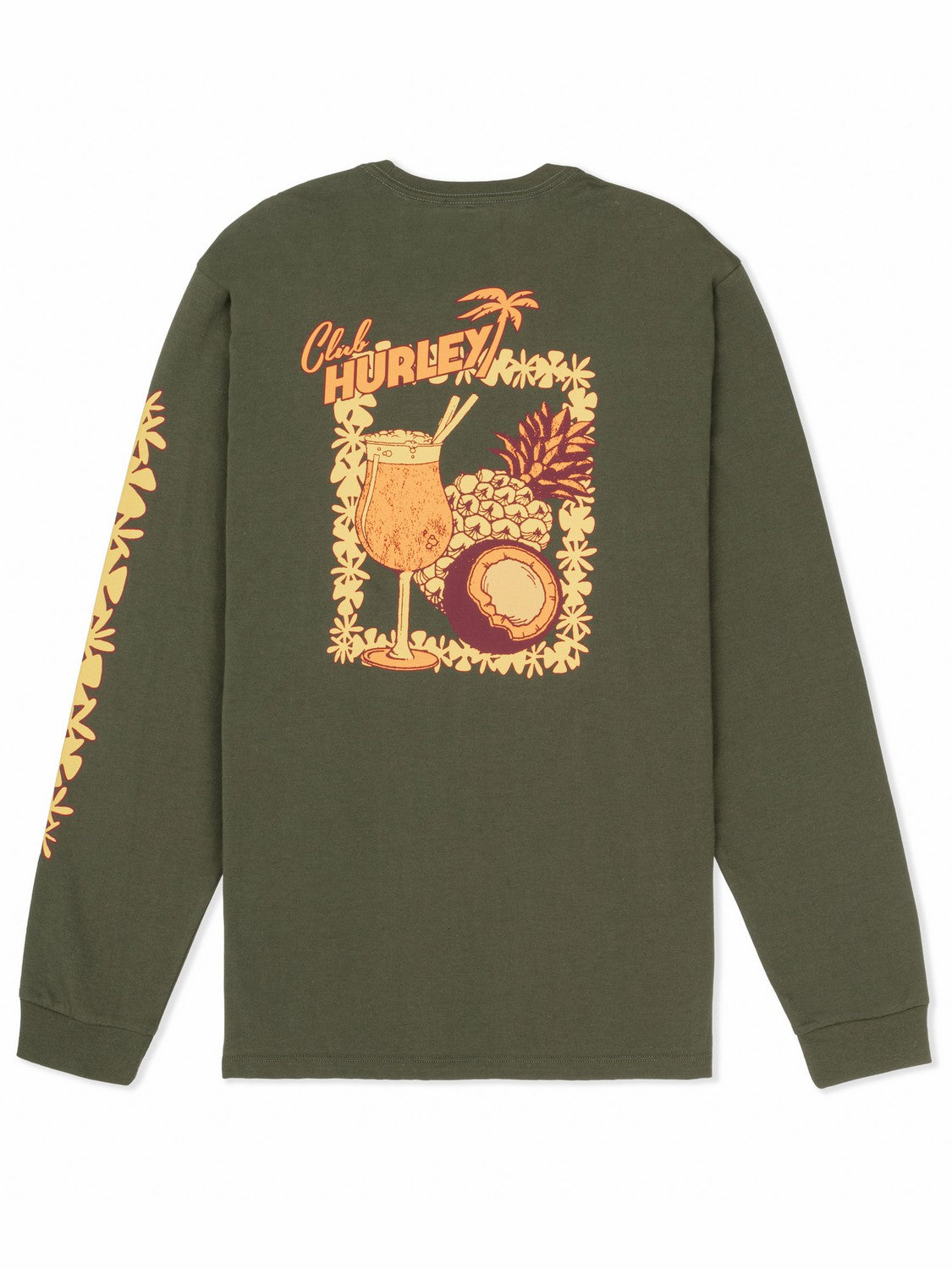 Chambord Long Sleeve Charcoal Fern - Hurley